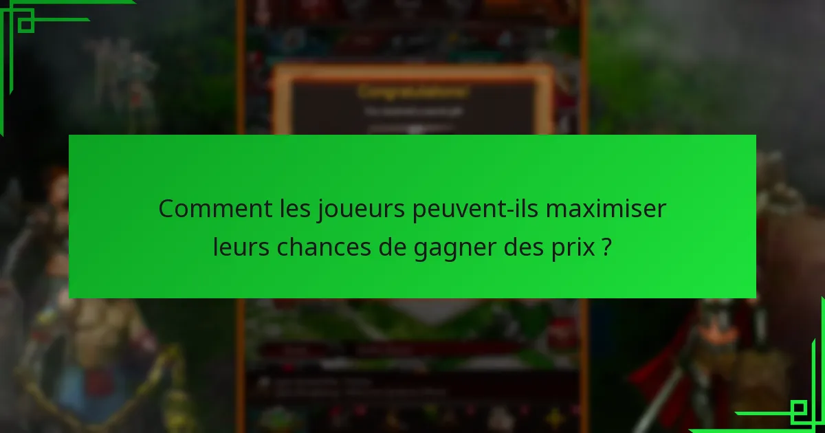 Quels sont les prix marquants dans l’Événement Mystère ?
