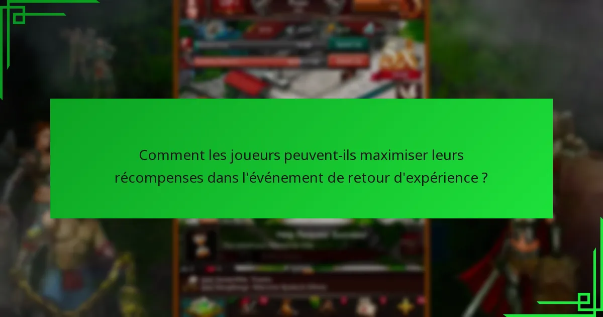 Quels sont les prix de jalon dans l’événement de retour d’expérience ?