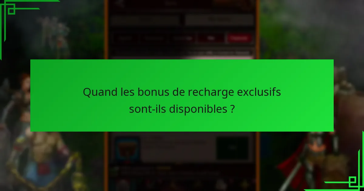 Comment les bonus de recharge exclusifs se comparent-ils à d’autres offres ?