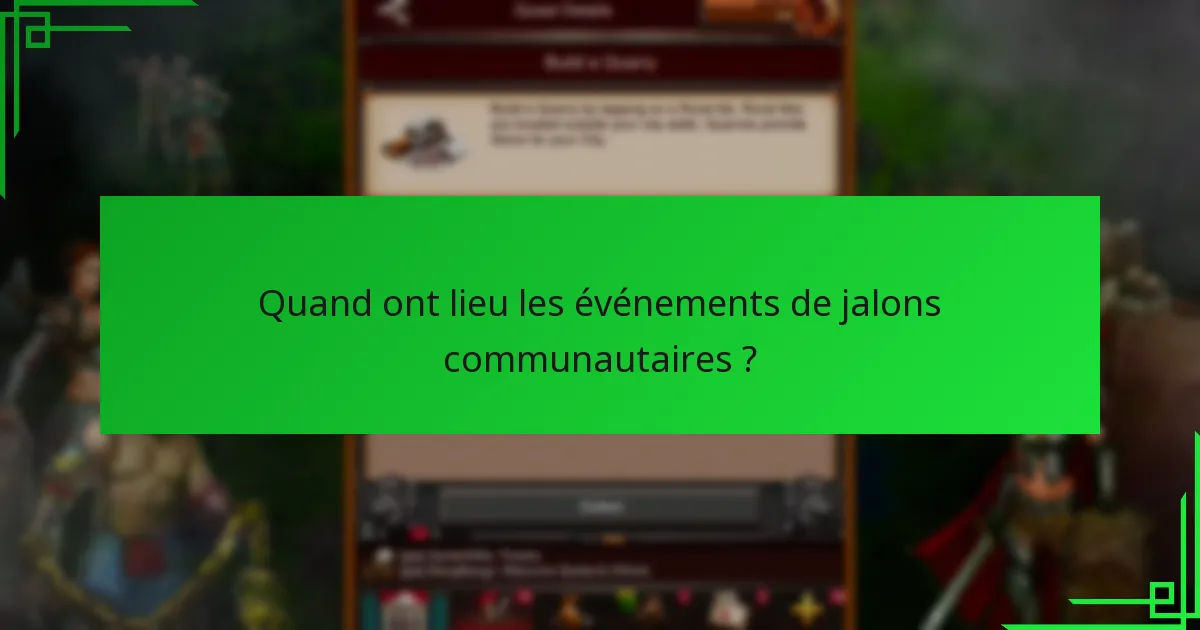 Comment les joueurs peuvent-ils participer aux jalons communautaires ?